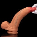 10.03in 9.25in 13in Soft Silicone Big Lifelike Dual Density Dildo