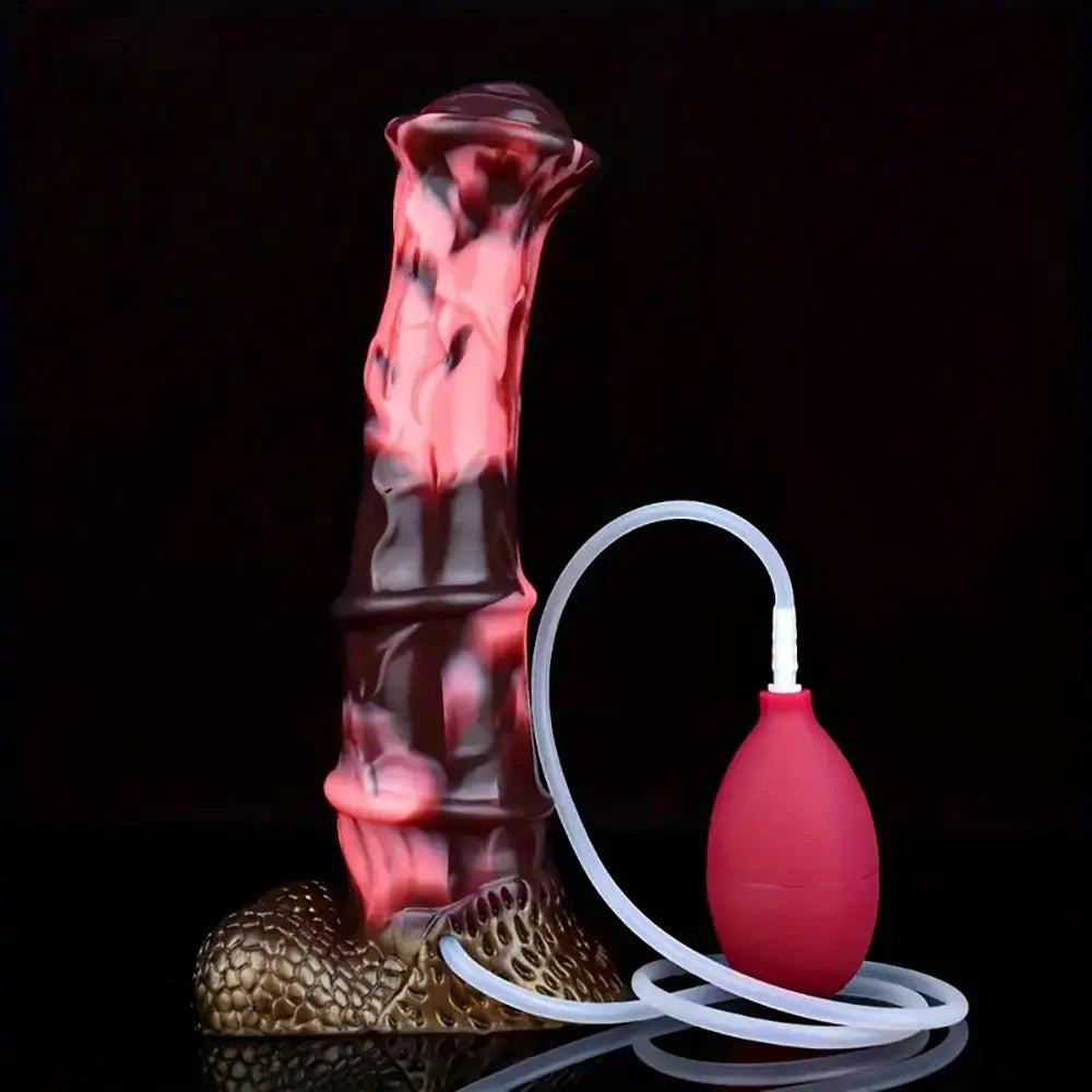 10.03in Fantasy Horse Huge Squirting Silicone Monster Cock Dildo
