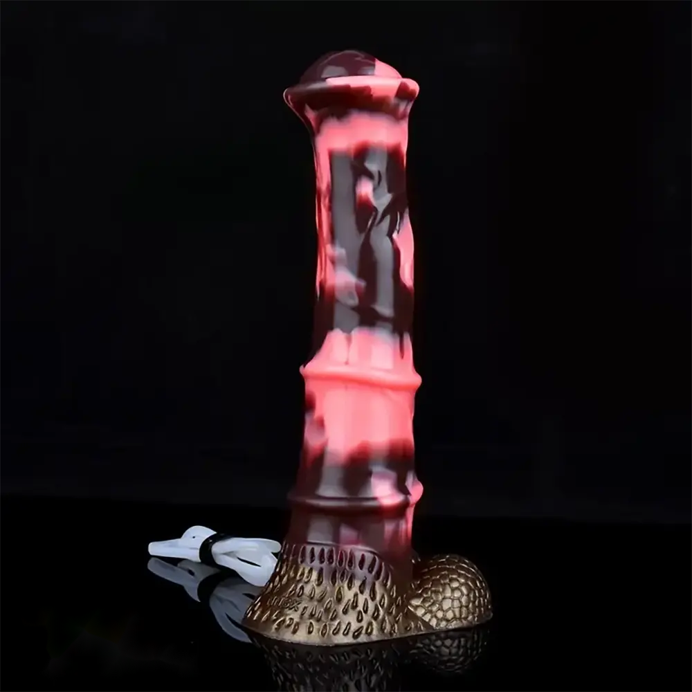 10.03in Fantasy Horse Huge Squirting Silicone Monster Cock Dildo