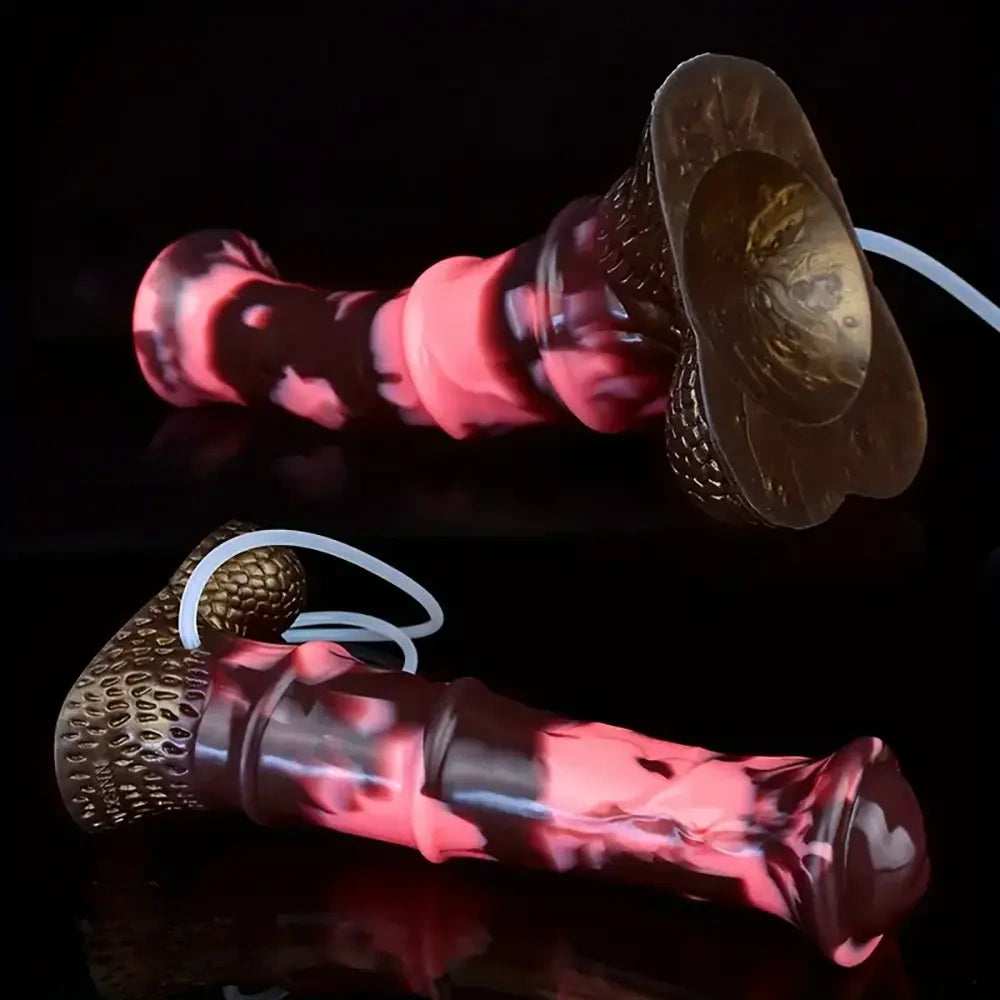 10.03in Fantasy Horse Huge Squirting Silicone Monster Cock Dildo