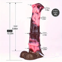 10.03in Fantasy Horse Huge Squirting Silicone Monster Cock Dildo