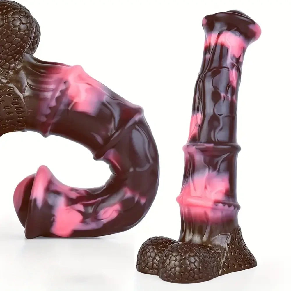 10.03in Fantasy Horse Huge Squirting Silicone Monster Cock Dildo
