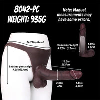 10.03in Hollow Strap on Dildo Panty Big Wearable Cock Dildo For Women