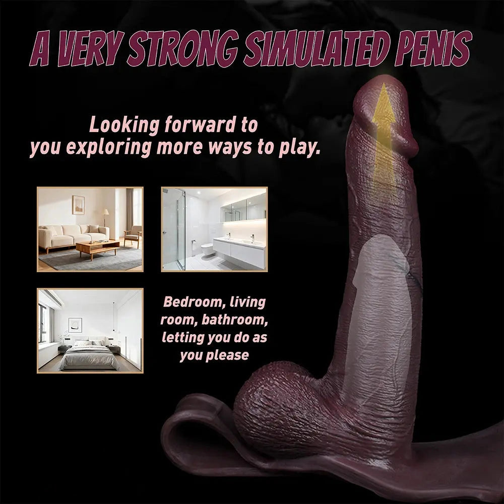 10.03in Hollow Strap on Dildo Panty Big Wearable Cock Dildo For Women