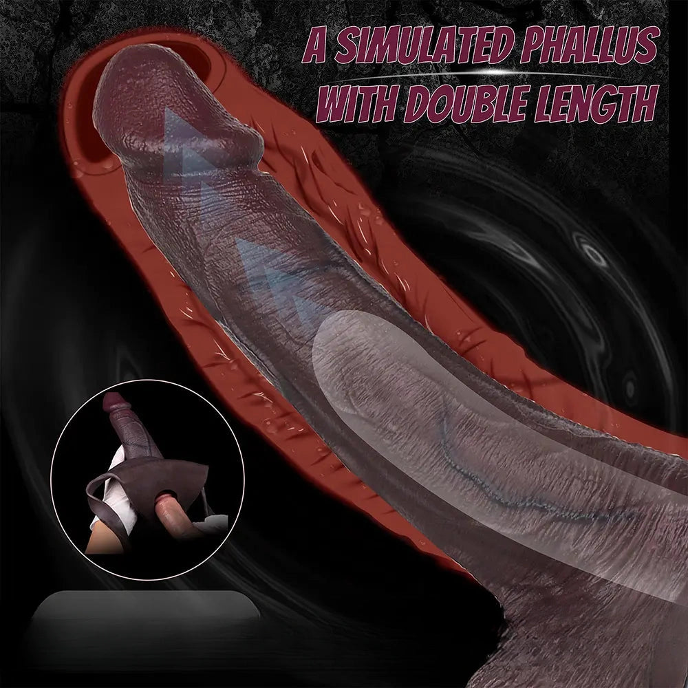 10.03in Hollow Strap on Dildo Panty Big Wearable Cock Dildo For Women