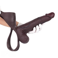 10.03in Hollow Strap on Dildo Panty Big Wearable Cock Dildo For Women