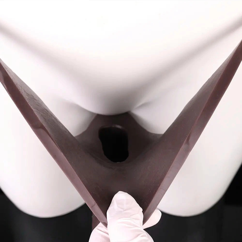 10.03in Hollow Strap on Dildo Panty Big Wearable Cock Dildo For Women