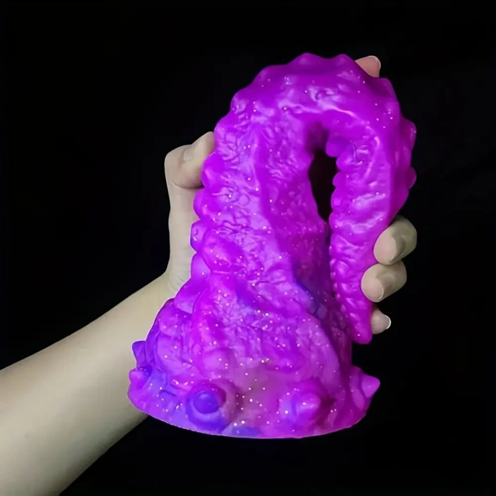 10.03in Octopus Silicone Anal Plug Portable Realistic Tentacle Texture Dildo