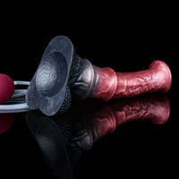 10.03in Realistic Horse Squirting Silicone Animal Cock Fantasy Dildo