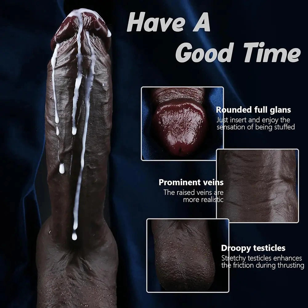 10.04in 10.43in Super Big Silicone Soft Dildo For Female Women Lesbain