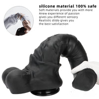 10.04in 11.41in 13.38in Big Black Thick Horse Penis Dildo Sex Toy