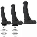 10.04in 11.41in 13.38in Big Black Thick Horse Penis Dildo Sex Toy