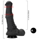 10.04in 11.41in 13.38in Big Black Thick Horse Penis Dildo Sex Toy