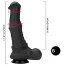 10.04in 11.41in 13.38in Big Black Thick Horse Penis Dildo Sex Toy