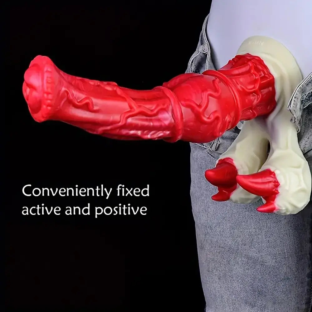 10.04in Big Animal Horse Cock Silicone Soft Cock Dildo For Anus Dilator