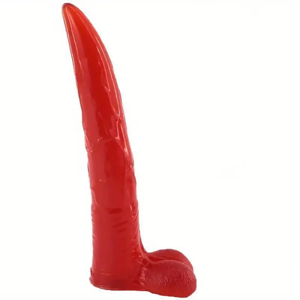 10.04in Large Animal Goat Horn Dildo For G Spot Women Adult Sex Toy
