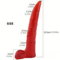10.04in Large Animal Goat Horn Dildo For G Spot Women Adult Sex Toy