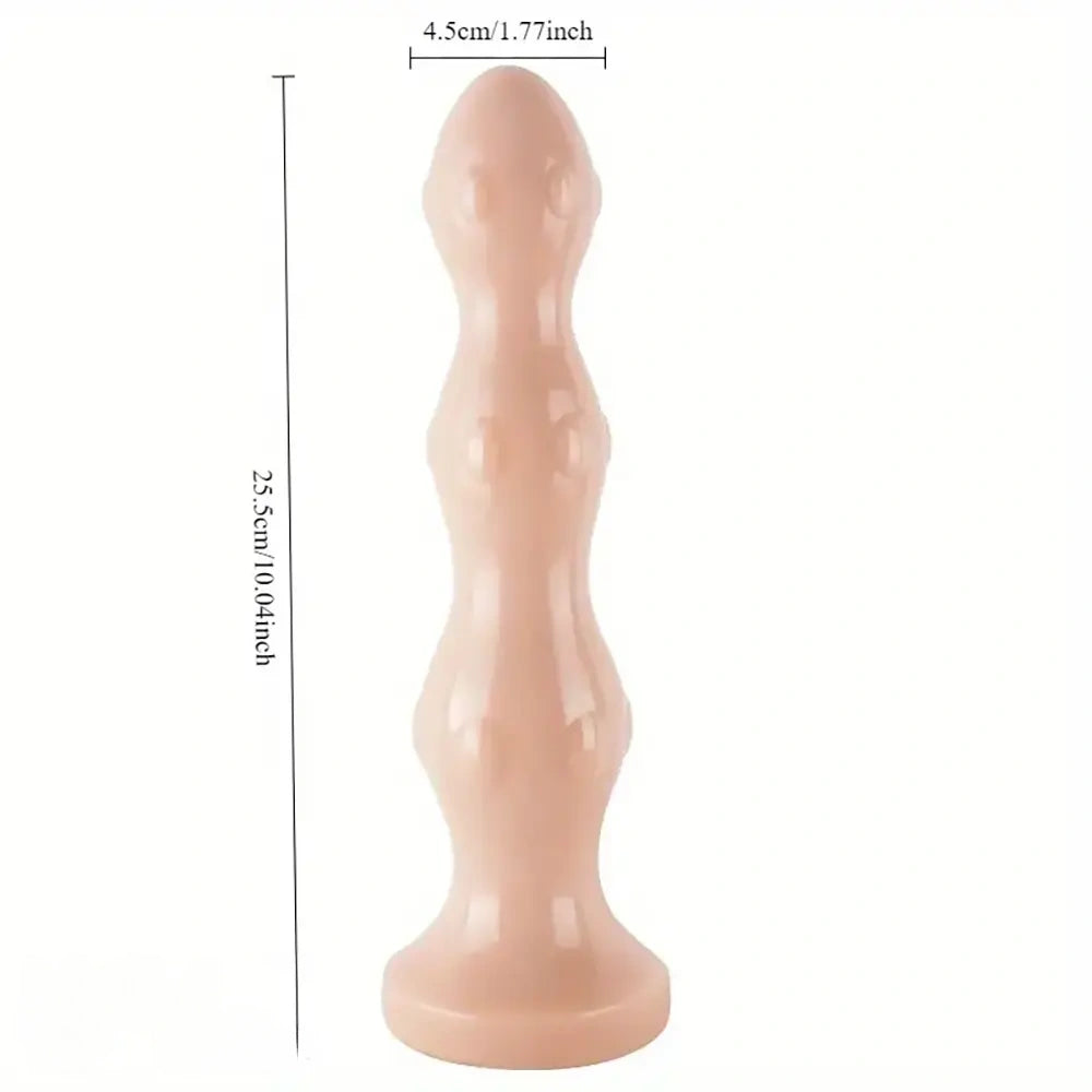 10.04in Large Suction Cup Anal Toy PVC Spiked Butt Plug Dildo
