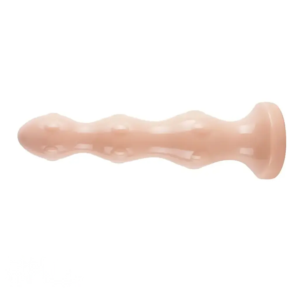 10.04in Large Suction Cup Anal Toy PVC Spiked Butt Plug Dildo