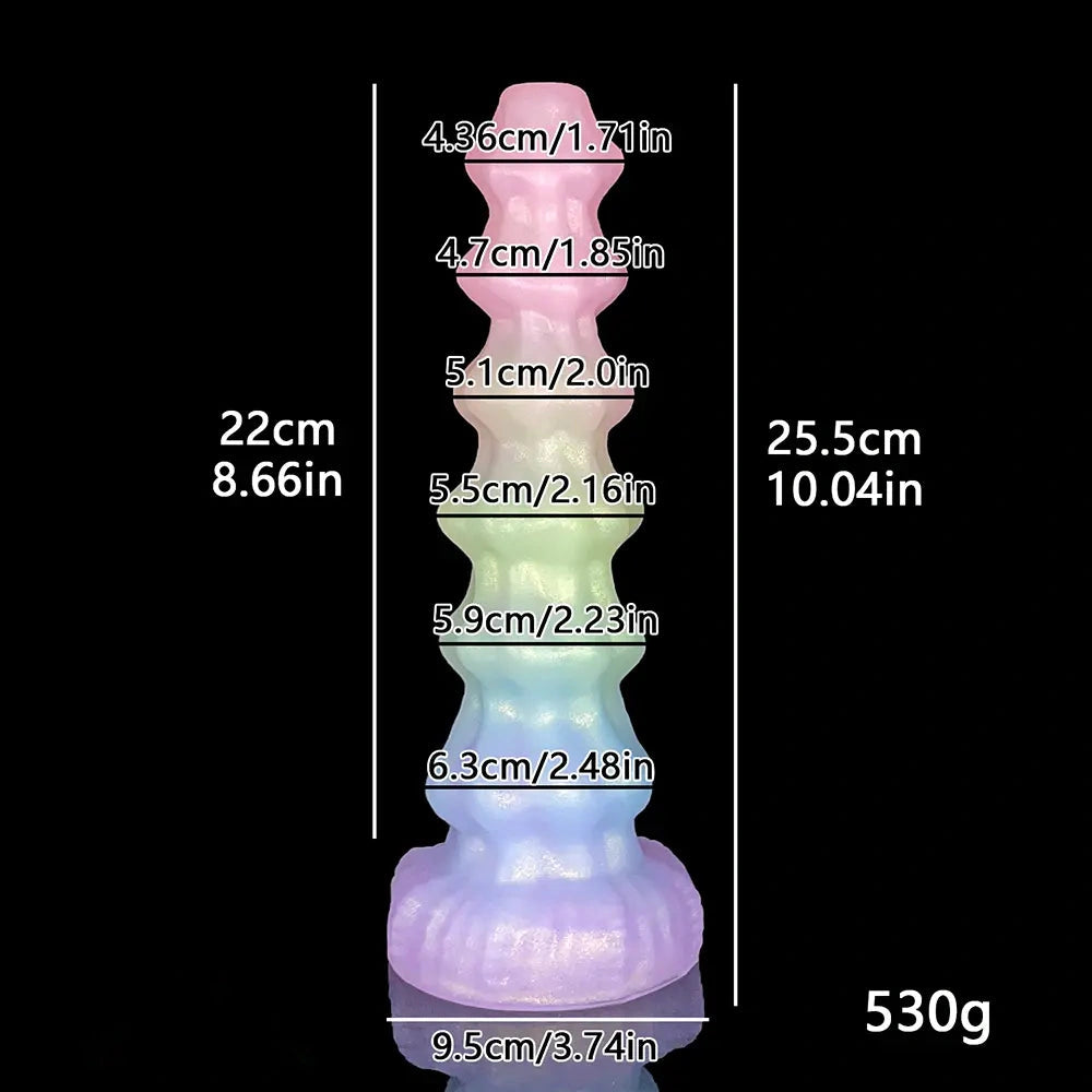 10.04in Monster Silicone Big Odd Dildo Anal Clit Expansion Sex Toy
