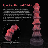 10.04in Monster Silicone Big Odd Dildo Anal Clit Expansion Sex Toy