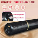 10.04in Portable Sex Machine Thrusting Vibrating Dildo Liquid Silicone Vibrator