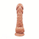 10.04in Realistic Penis Head Suction Cup Glans Dildo Manual Masturbator