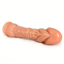 10.04in Realistic Penis Head Suction Cup Glans Dildo Manual Masturbator