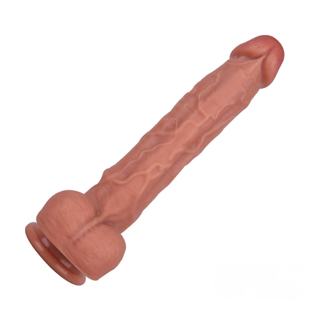 10.04in Skin Feeling Real Soft Dildo Female Sex Toy With Sucker