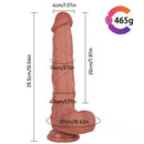 10.04in Skin Feeling Real Soft Dildo Female Sex Toy With Sucker