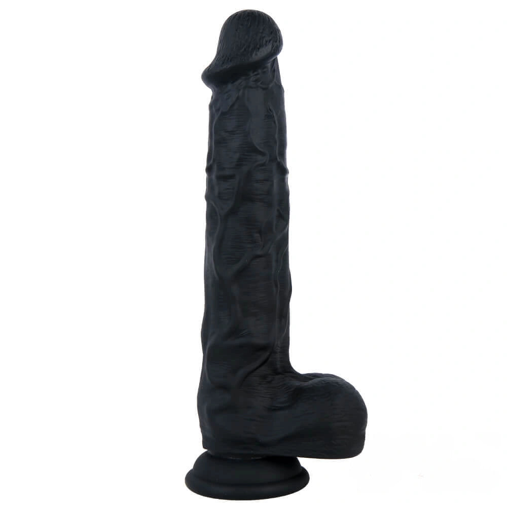 10.04in Skin Feeling Real Soft Dildo Female Sex Toy With Sucker
