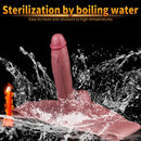 10.11in Hollow Sleeve Strap on Dildo Leather Pants For Men Women Sex