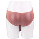10.11in Hollow Sleeve Strap on Dildo Leather Pants For Men Women Sex
