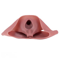 10.11in Hollow Sleeve Strap on Dildo Leather Pants For Men Women Sex