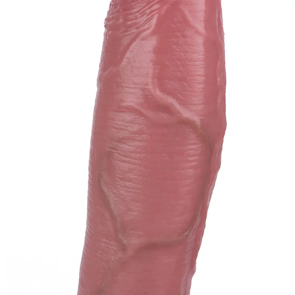 10.11in Hollow Sleeve Strap on Dildo Leather Pants For Men Women Sex