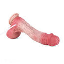10.12in Couple Sex Game Toy Dual Density Silicone Ejaculating Dildo