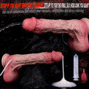 10.12in Couple Sex Game Toy Dual Density Silicone Ejaculating Dildo