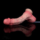 10.12in Couple Sex Game Toy Dual Density Silicone Ejaculating Dildo