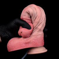10.12in Couple Sex Game Toy Dual Density Silicone Ejaculating Dildo