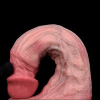 10.12in Couple Sex Game Toy Dual Density Silicone Ejaculating Dildo