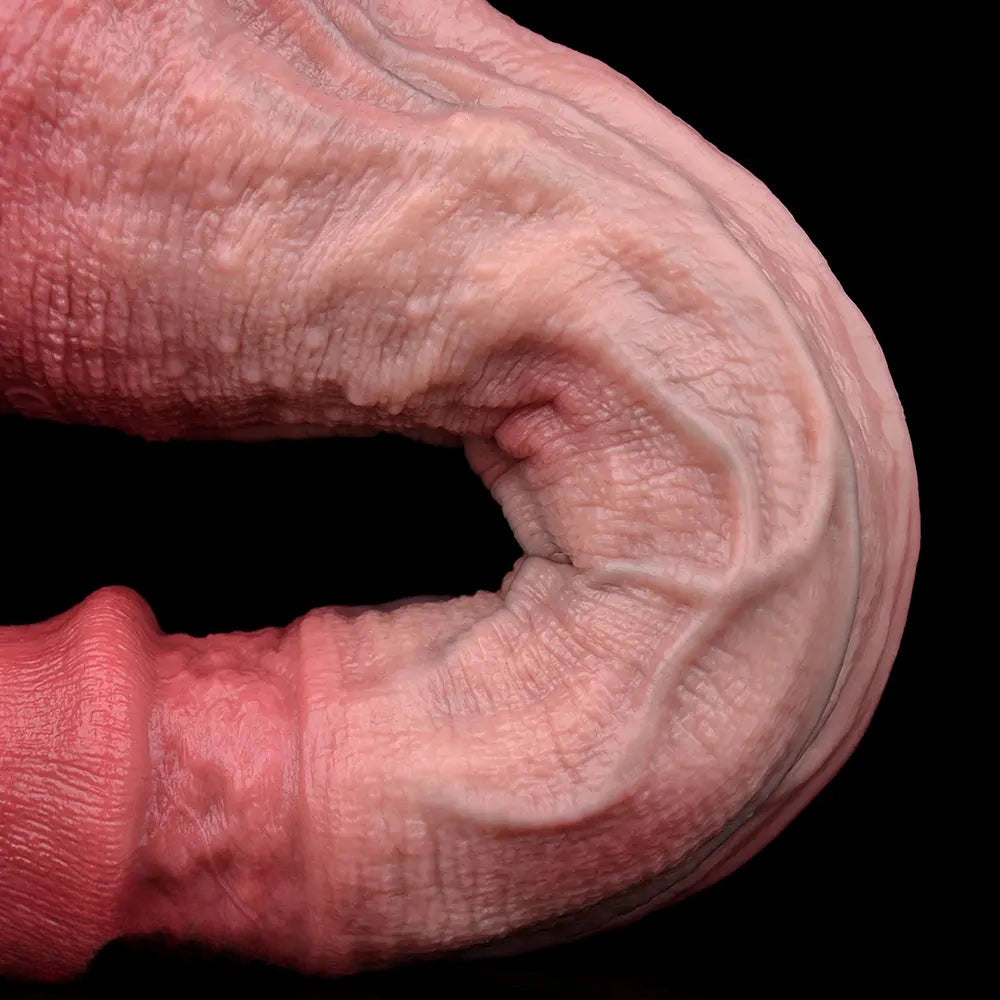 10.12in Couple Sex Game Toy Dual Density Silicone Ejaculating Dildo
