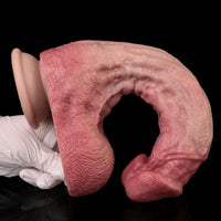 10.12in Double-layer Liquid Silicone Skin-like Soft Big Lifelike Male Dildo