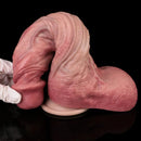 10.12in Double-layer Liquid Silicone Skin-like Soft Big Lifelike Male Dildo