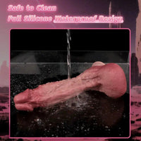 10.12in Double-layer Liquid Silicone Skin-like Soft Big Lifelike Male Dildo