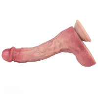 10.12in Double-layer Liquid Silicone Skin-like Soft Big Lifelike Male Dildo