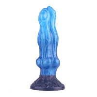 10.15in Double Layer Three Heads Silicone Knot Dildo For Women Men