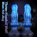 10.15in Double Layer Three Heads Silicone Knot Dildo For Women Men