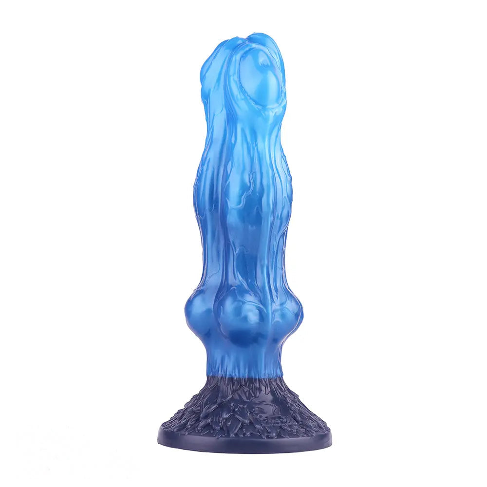 10.15in Double Layer Three Heads Silicone Knot Dildo For Women Men