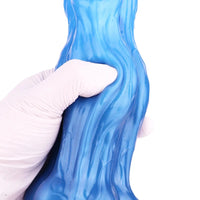 10.15in Double Layer Three Heads Silicone Knot Dildo For Women Men