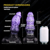 10.15in Dual Density Silicone Knot Monster Dildo G-Spot Anal Love Gift